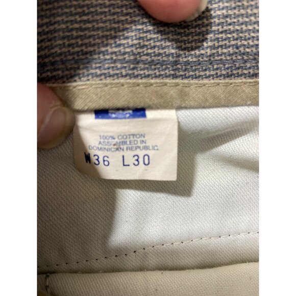 Dockers Mens Pleated Dress Pants W36 L30 Beige Relaxed Fit Wrinkle Free Preppy - Picture 5 of 10